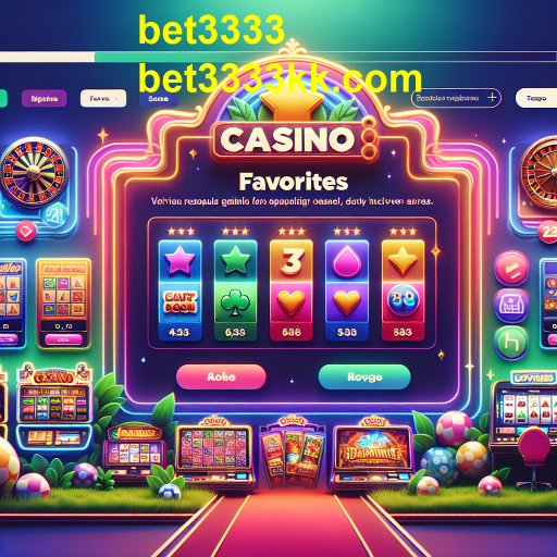Explorando a Categoria 'Favoritos' de Bet3333: O Melhor dos Jogos Online